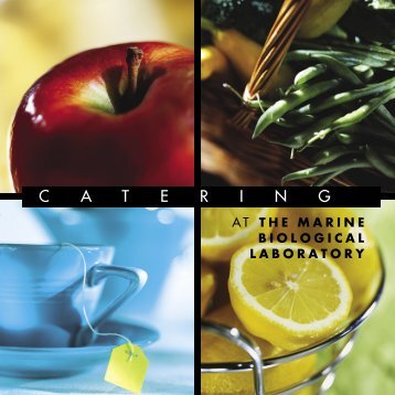 Catering Guide - Marine Biological Laboratory