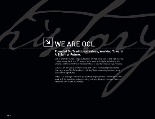 Catalog Introduction - OCL Architectural Lighting