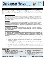 Guidance Notes - Guidance & Counseling