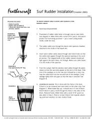 Surf Rudder Installation(Sealskin 2000) - Feathercraft