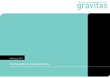 Gravitas digital and design portfolio - Gravitas London