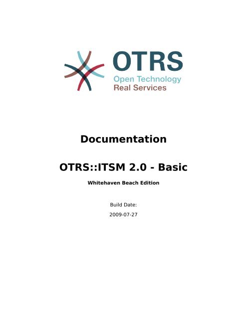 Documentation OTRS::ITSM 2.0 - Basic - Parent Directory - OTRS