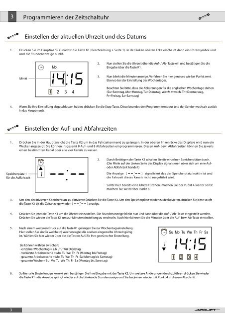 4-Kanal TDRCT - LCD Funk-Wandsender Timer