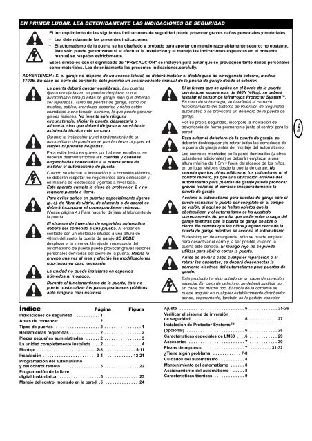 Talimatlar – Garaj Kapisi Operatörü Model LM60K, LM60R-128