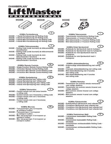 94330E 94333E 94335E 94334E - liftmaster.de