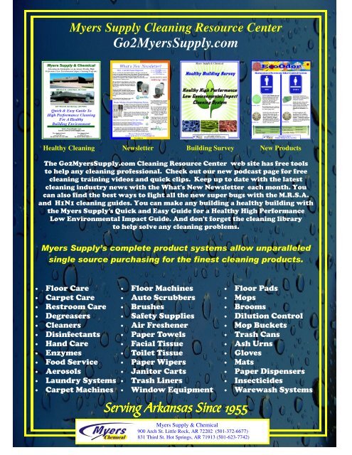 myers handout.pub - Myers Supply & Chemical