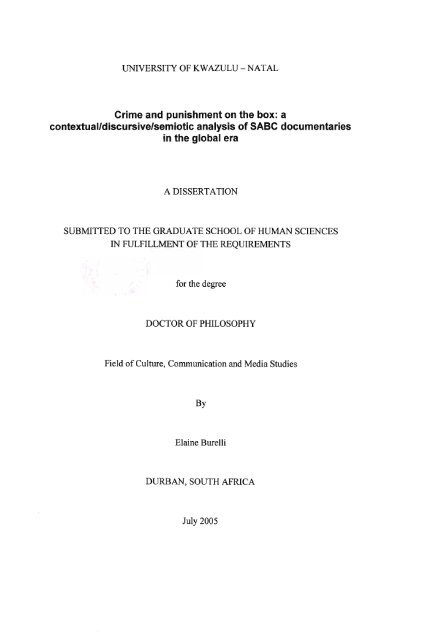 A Contextual Discursive Semiotic Analysis Of Sabc Documentaries In