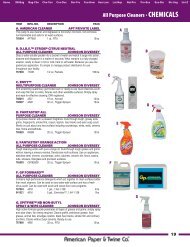 CHEMICALS• All Purpose Cleaners - Myers Supply & Chemical