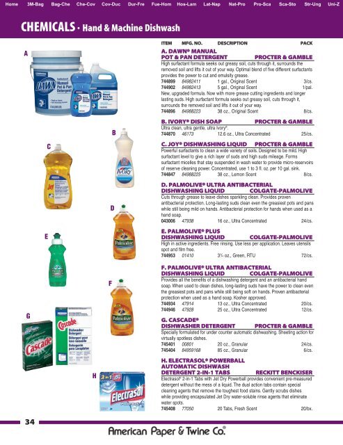 CHEMICALS• All Purpose Cleaners - Myers Supply & Chemical