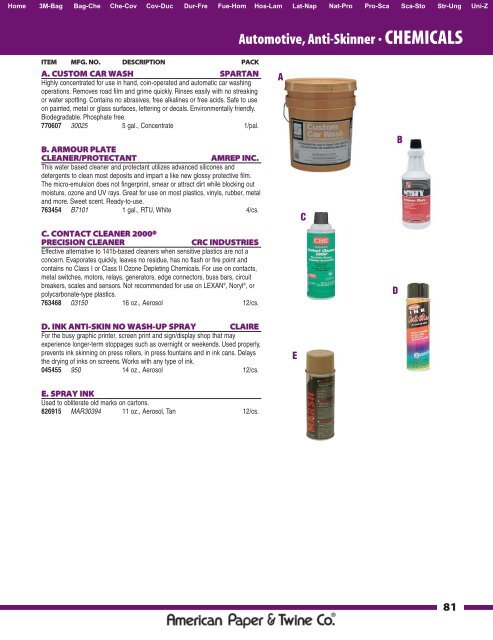 CHEMICALS• All Purpose Cleaners - Myers Supply & Chemical