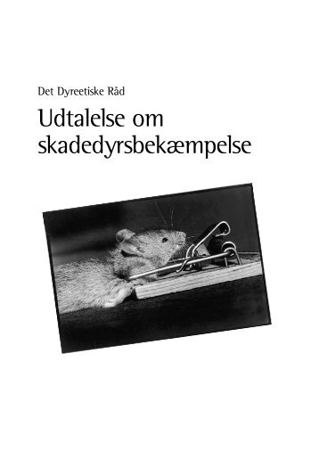 Udtalelse om skadedyrsbekæmpelse (1997)