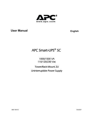 Apc Smart Ups 1500 User Manual Pdf Apc Smart Ups 1500 User Manual Pdf