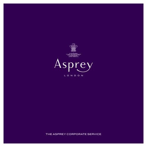 THE ASPREY CORPORATE SERVICE