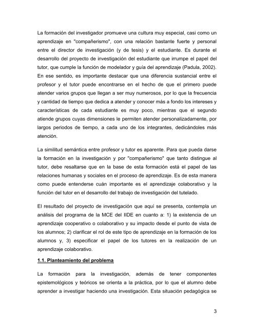 El aprendizaje colaborativo y el trabajo del tutor - Instituto de ...