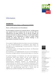 IPM ESSEN 2013 Entwicklung und Trends im Blumen - Schweissen ...