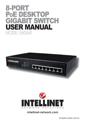 8-port poe desktop gigabit switch user manual - Amazon Web Services