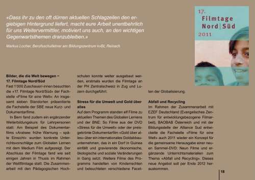 Jahresbericht 2011 (PDF, 1.3MB) - Stiftung Bildung und Entwicklung