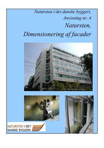 Natursten, Dimensionering af facader - Teknologisk Institut