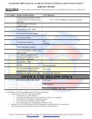 12-053-I Readiness Program Specialist - Colorado National Guard ...