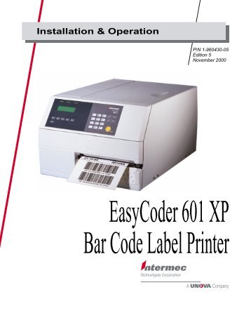 EasyCoder 601 XP Bar Code Label Printer - Intermec