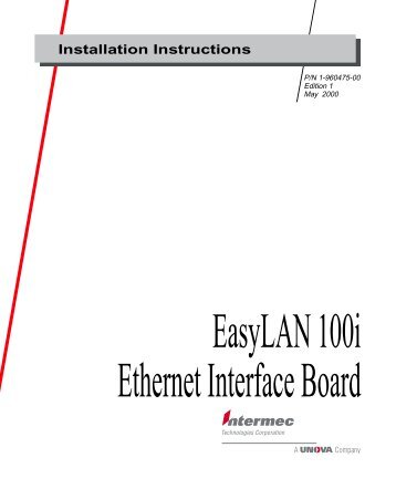 EasyLAN 100i Ethernet Interface Board - Intermec