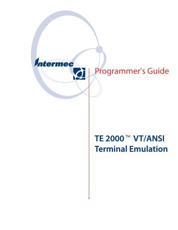 VT/ANSI Terminal Emulation Programmer's Guide - Intermec
