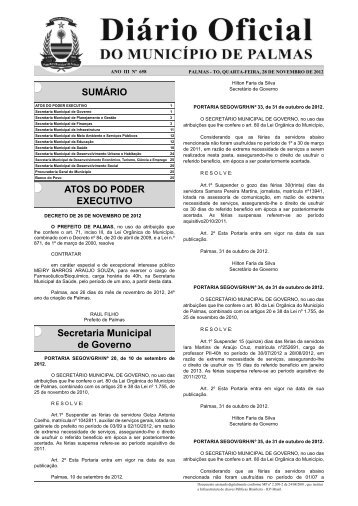 Diario_Municipio_N_658_28_11 -.indd - Diário Oficial de Palmas