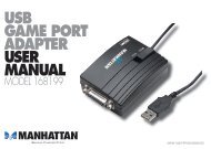 USB Game Port adaPter USer maNUaL