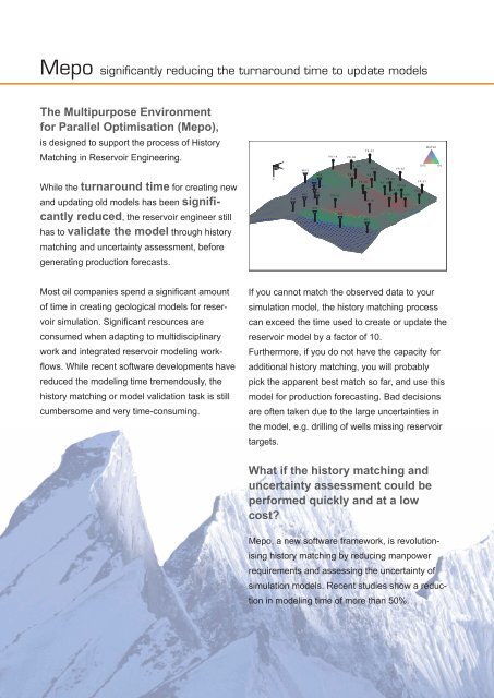 A framework for history matching - StreamSim Technologies, Inc.