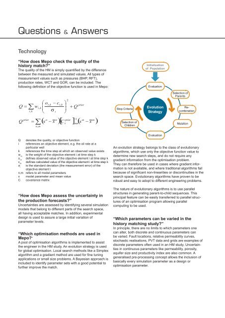 A framework for history matching - StreamSim Technologies, Inc.