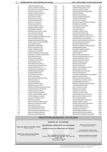 Município N° 84- 23-07.pmd - Diário Oficial de Palmas