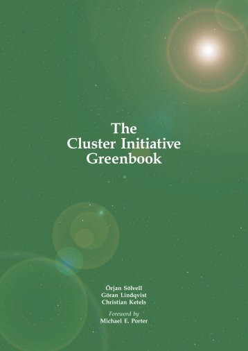The Cluster Initiative Greenbook - ICT Cluster