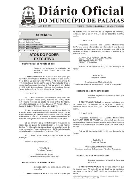 Diario_Municipio_N_353_29_08 -.indd - Diário Oficial de Palmas