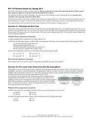 PH 122 Practice Exam #2, Spring 2012 Multiple Choice Questions ...