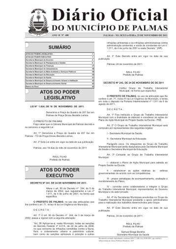 Diario_Municipio_N_408_25_11 -.indd - Diário Oficial de Palmas