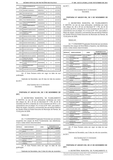 Diario_Municipio_N_408_25_11 -.indd - Diário Oficial de Palmas