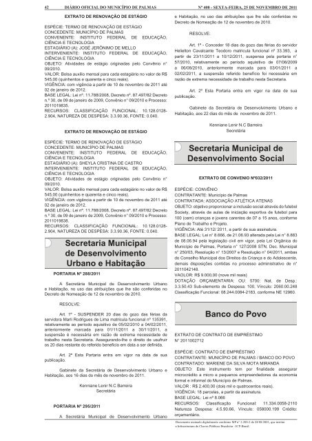 Diario_Municipio_N_408_25_11 -.indd - Diário Oficial de Palmas