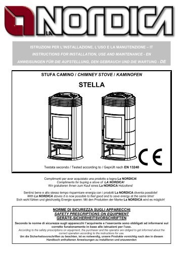 Bedienungsanleitung LaNordica STELLA - Kaminofen-Shop24h.de