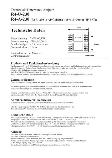 Bedienungsanleitung R4U230.cdr