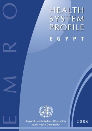 Egypt : Complete Profile - What is GIS - World Health Organization