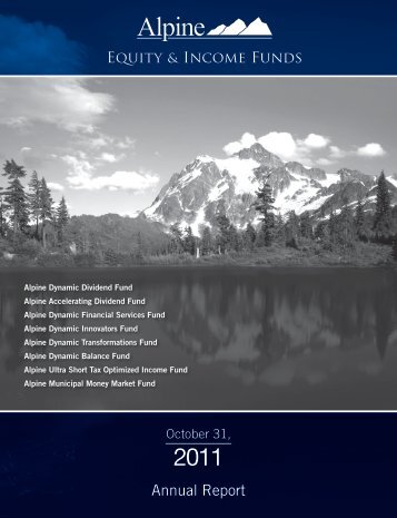 Annual Report - Alpine Funds