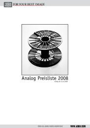 Analog Preisliste 2008 - Jobo