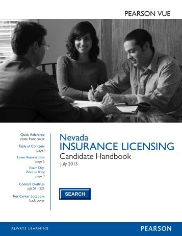 Nevada Insurance Candidate Handbook - Pearson VUE
