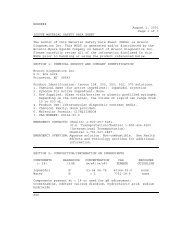 MATERIAL SAFETY DATA SHEET - Merry X-Ray / SourceOne Merry ...