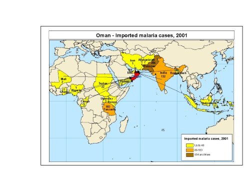 Oman - Imported malaria cases, 2001 - What is GIS