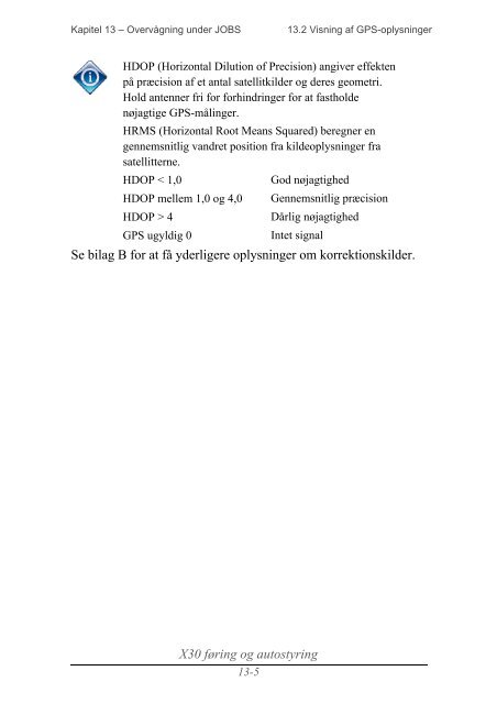 Føring og autostyring X30 - Konsollen Instruktionsbog - Topcon ...