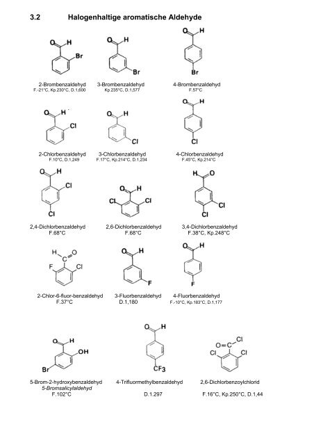 Aldehyde 1 Aliphatische und araliphatische Aldehyde - Aklimex.de