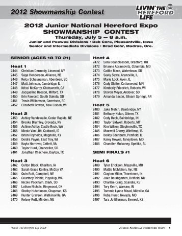 2012 Showmanship Contest - LiveAuctions.tv