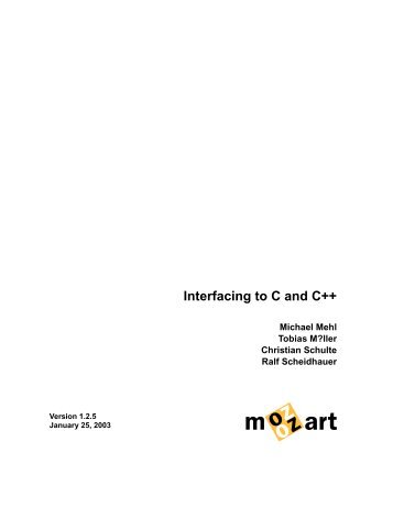 Interfacing to C and C++