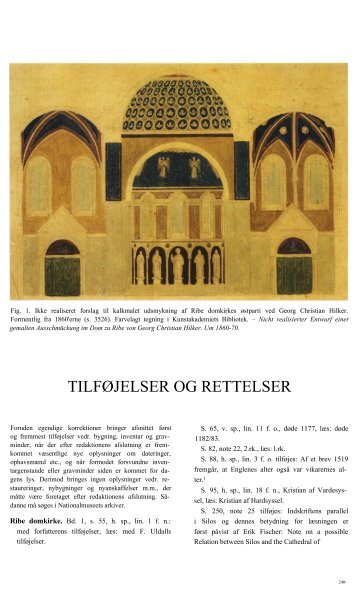 TILFØJELSER OG RETTELSER - Danmarks Kirker - Nationalmuseet